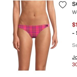 Solid & Striped Rachel bottom pink madras